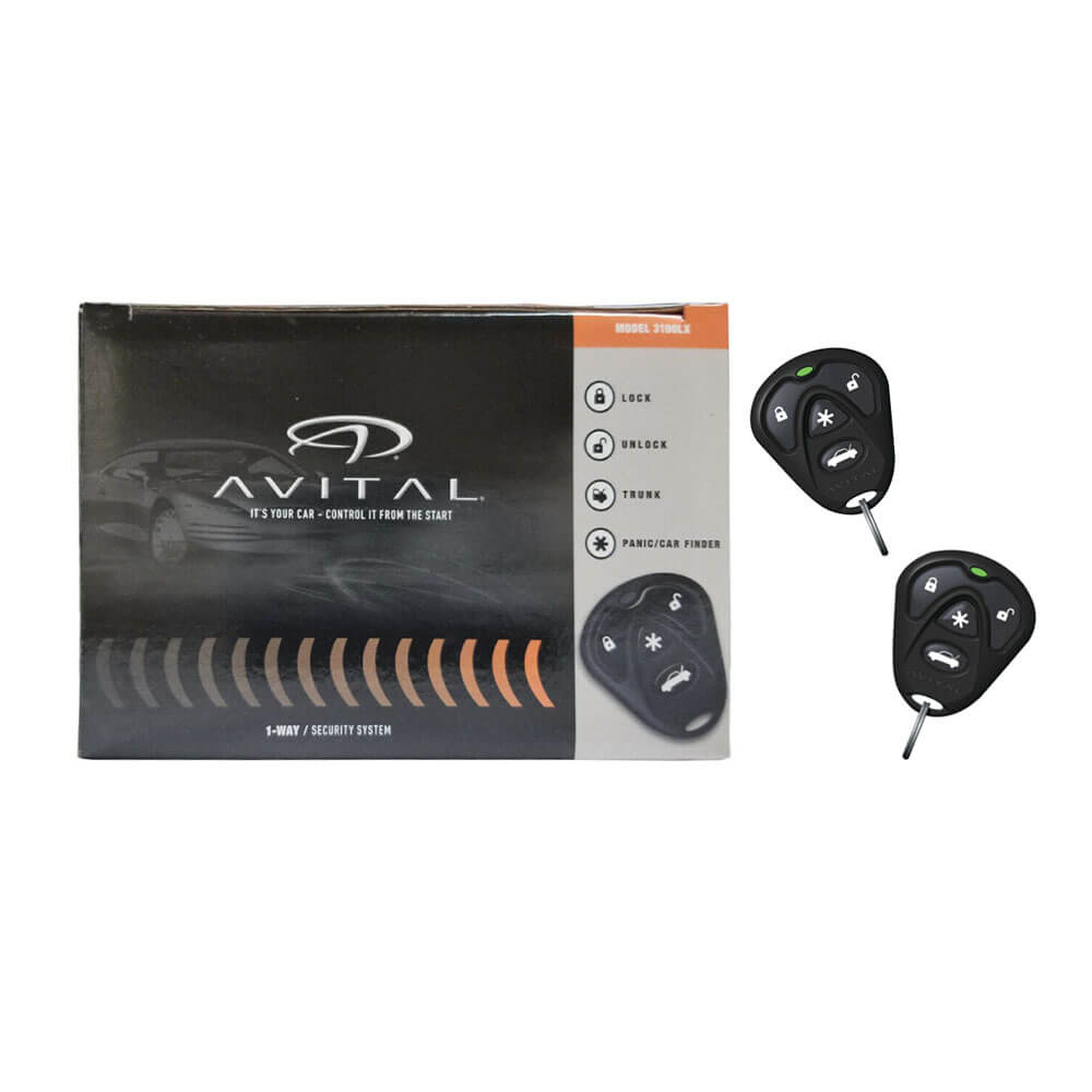 Avital 3100LX Car Alarm System – 2-Way Remote Start & Keyless Entry | Vehicle Car Alarm System