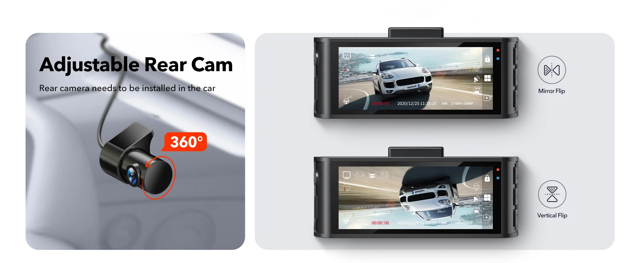 Redtiger F7NT Touch Screen 4K Dual Dash Cam