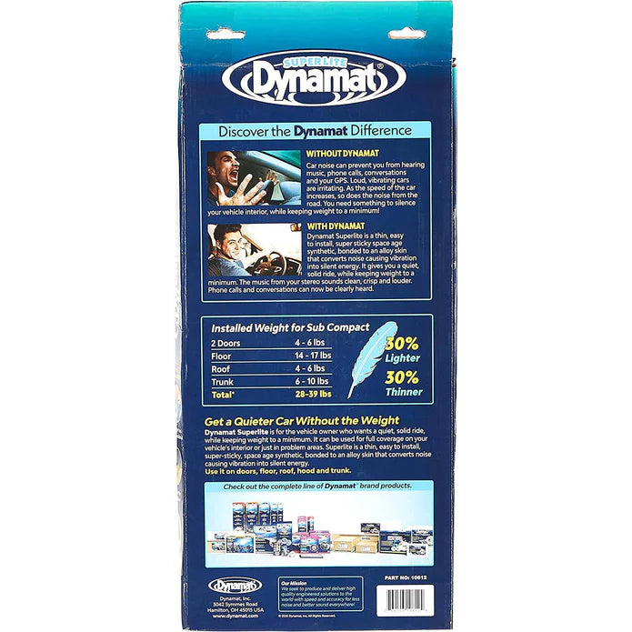 Dynamat SuperLite Sound Deadener – 18" x 32" Sheets (Set of 3)