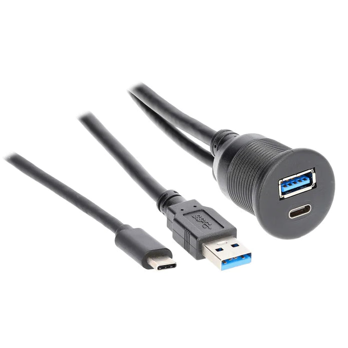 IBR114 - USB + USB-C Charge And Data Flush Mount