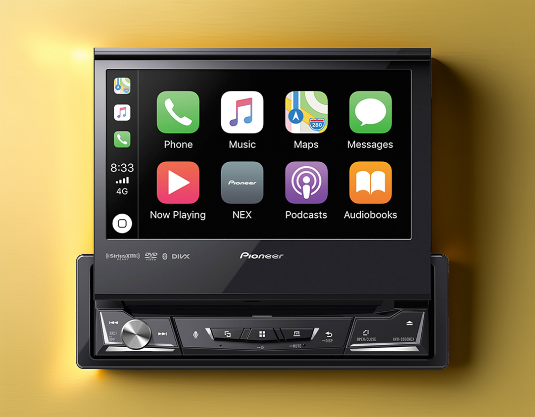 Pioneer AVH-3500NEX Single DIN 7" Touchscreen Flip Out with CarPlay & Android Auto